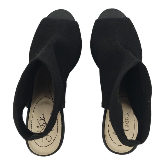 LifeStride Alita Block Heel Open Toe Ankle Boots Womens US 10 UK 8 EU 40 Black - Picture 6 of 11